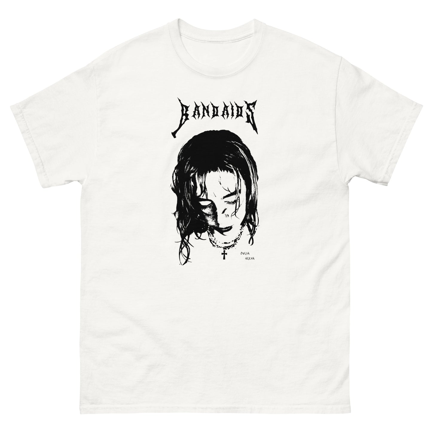 Julia Alexa "bandaids" EP white t-shirt